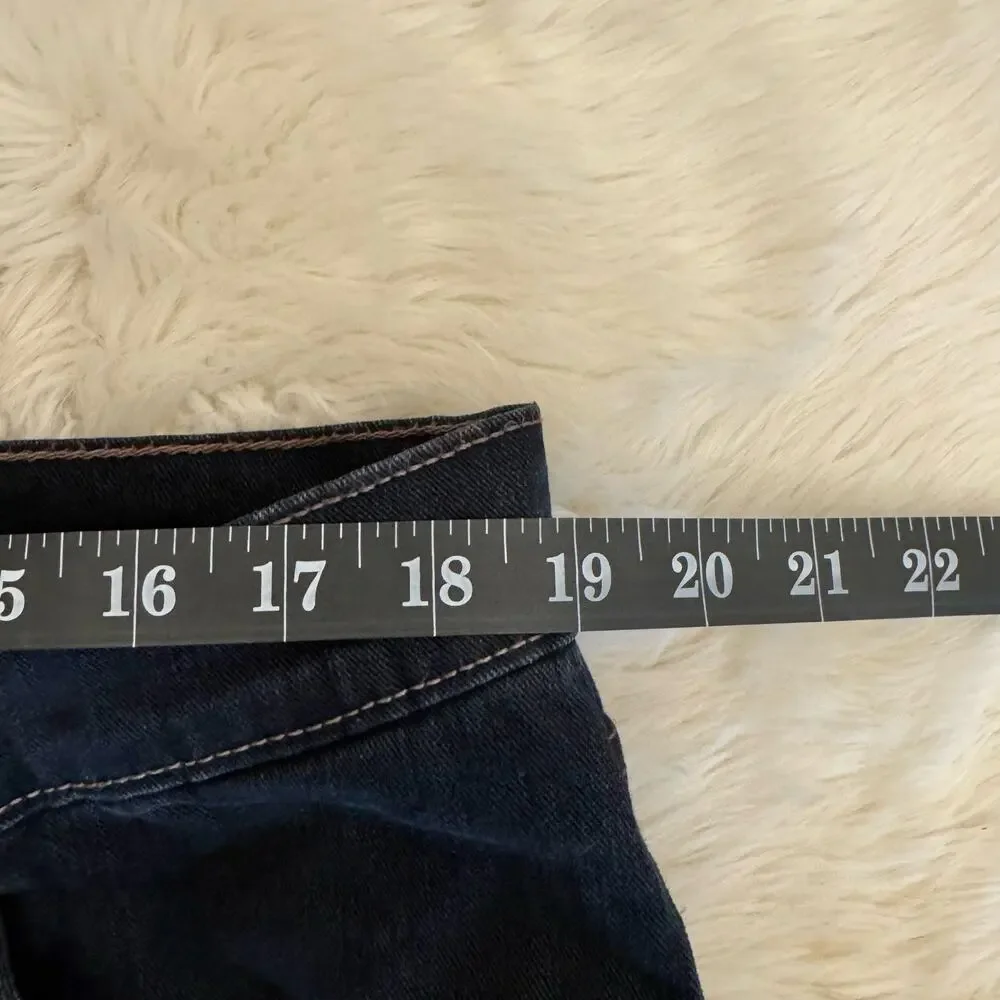 Wrangler Straight Fit Dark Wash Denim Jeans 38X32